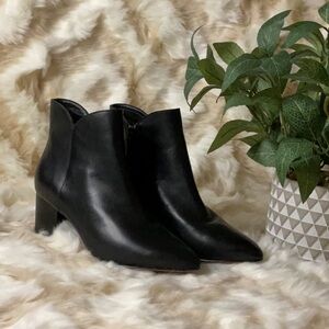 Cole Haan - Elyse Black Leather Boots